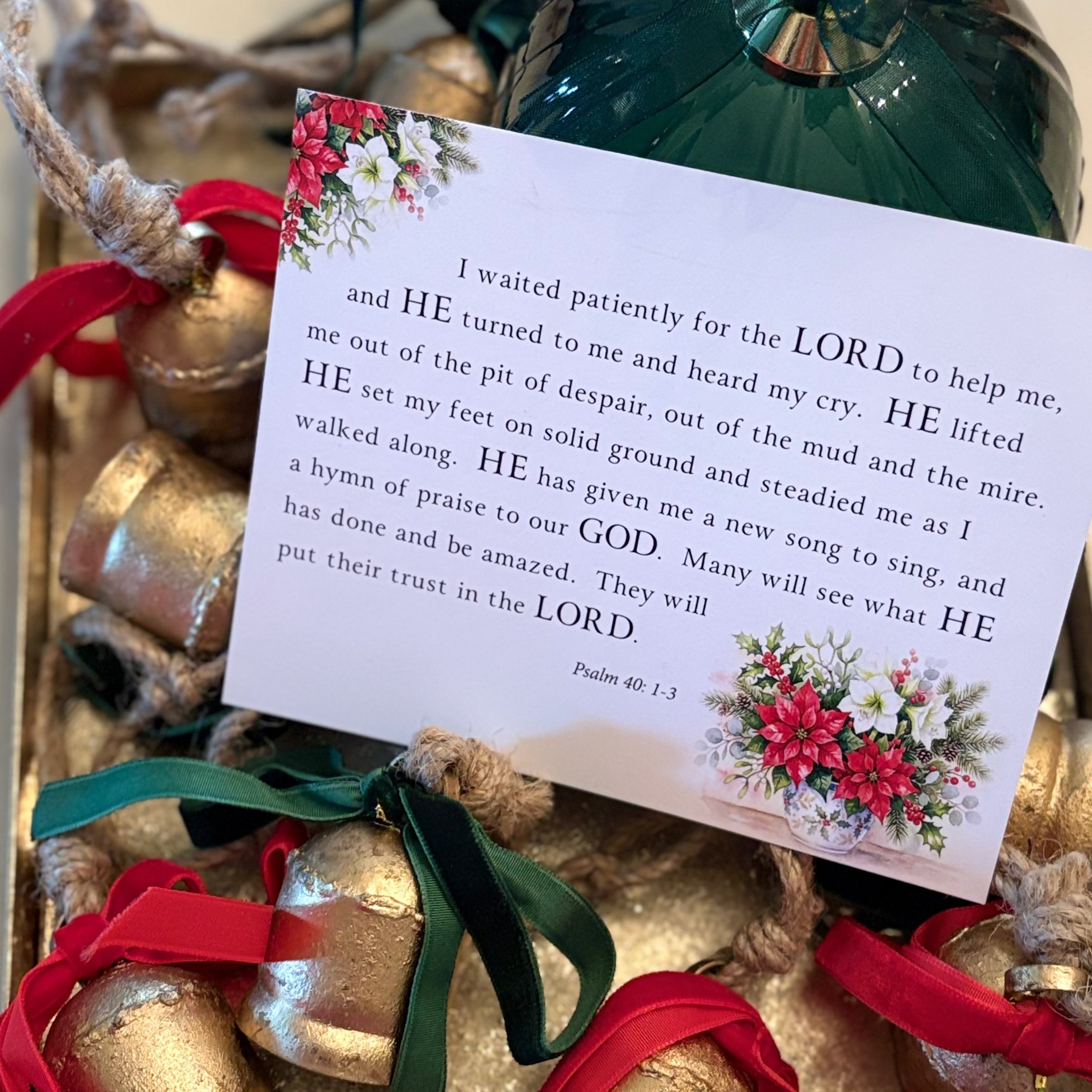 Scripture Note Card Pack in Christmas/Holiday Themes