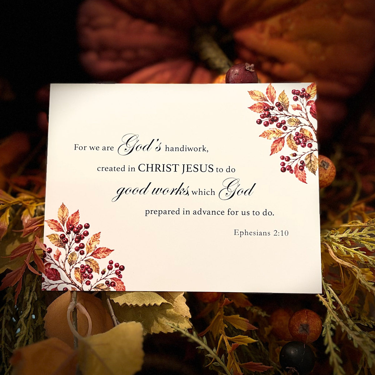 Scripture Note Card Pack in Fall Themes