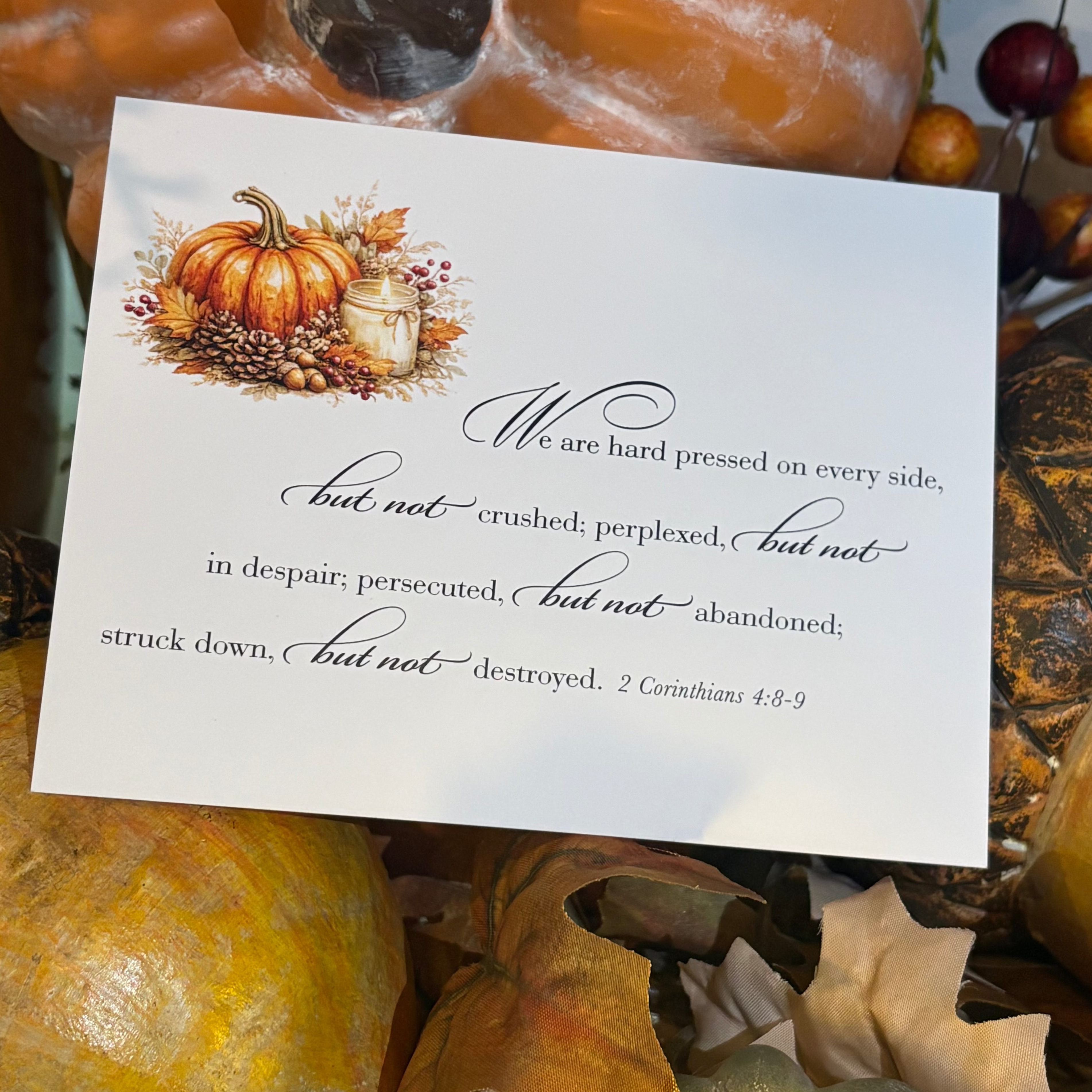 Scripture Note Card Pack in Fall Themes