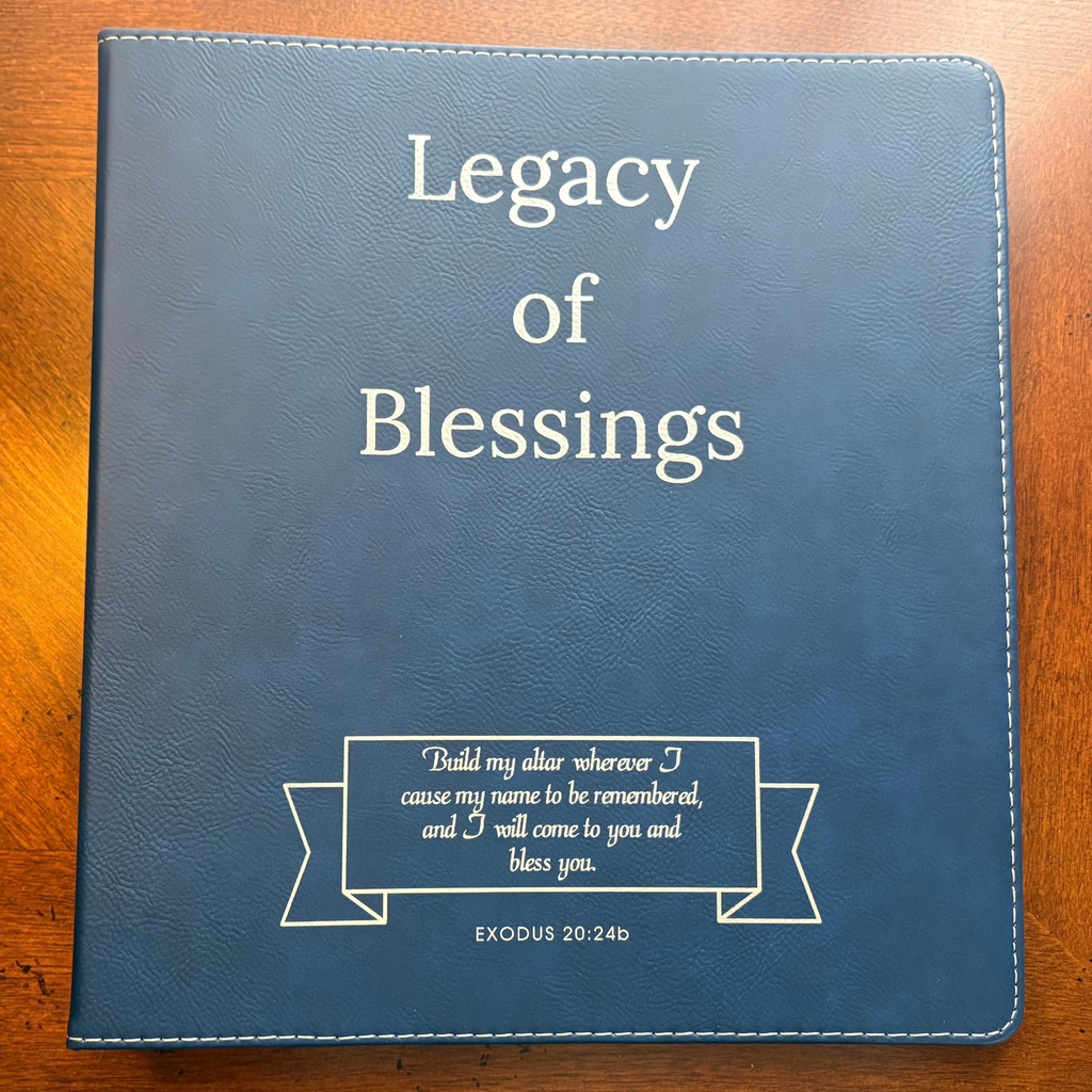 Dark Blue Legacy of Blessings Binder