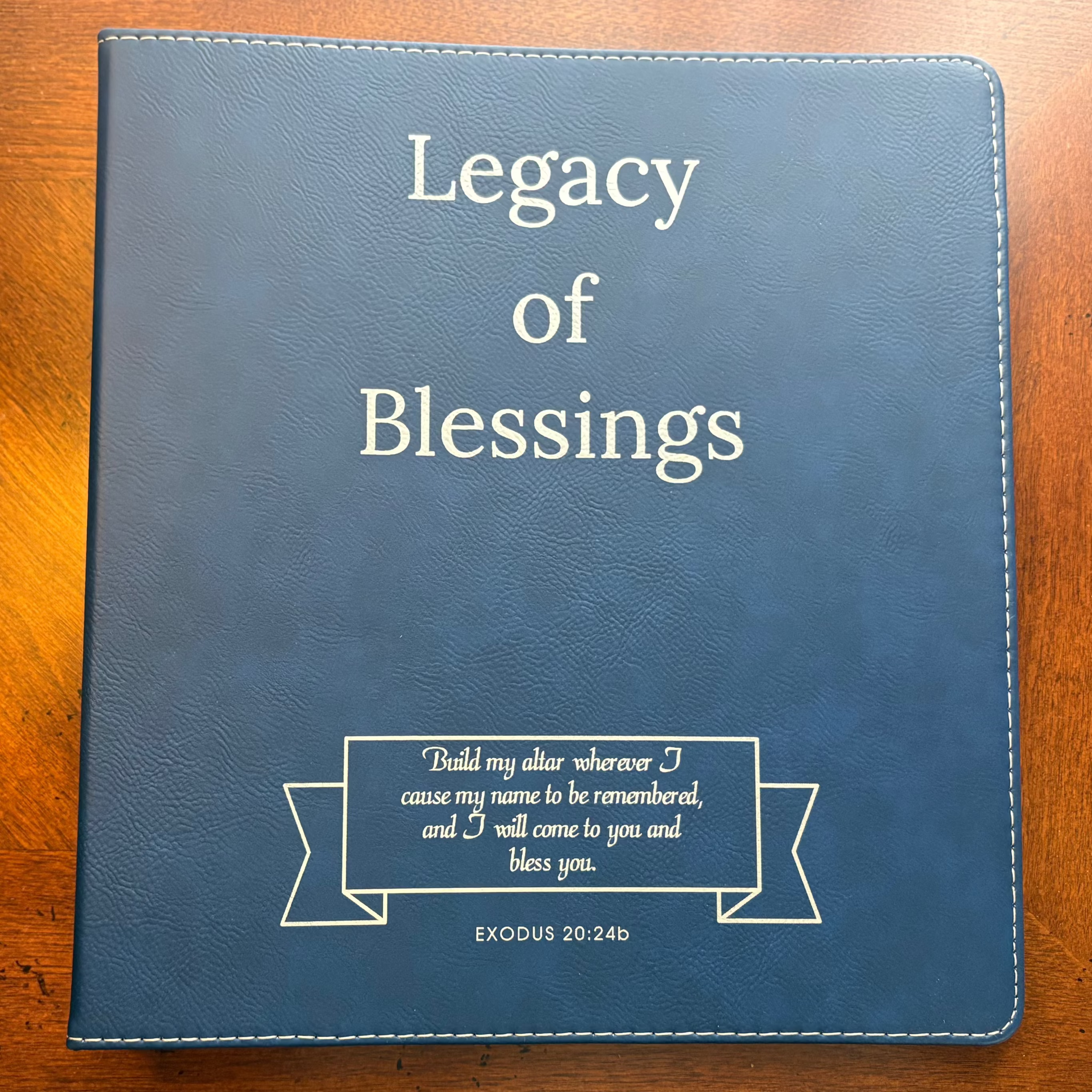Dark Blue Legacy of Blessings Binder