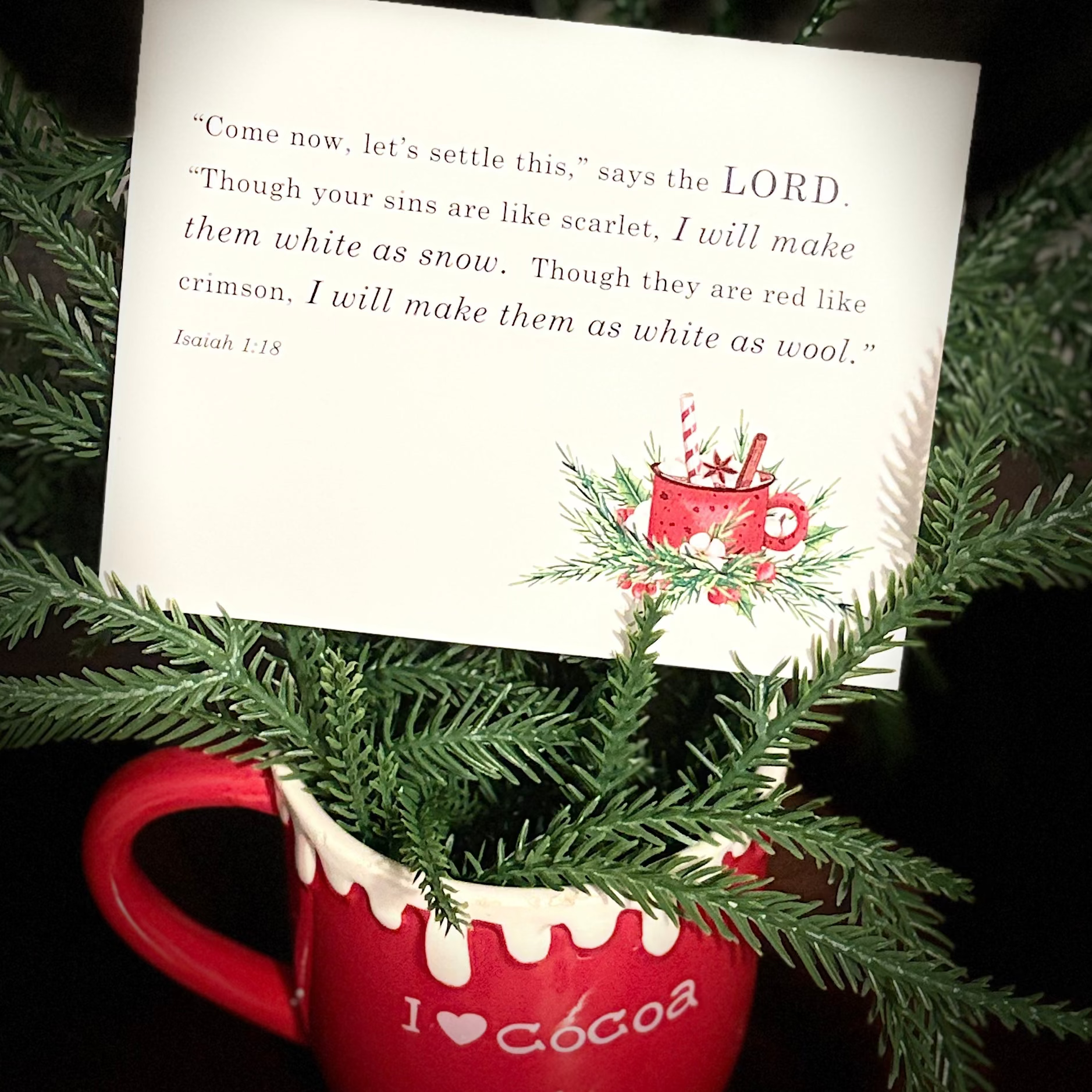 Scripture Note Card Pack in Christmas/Holiday Themes