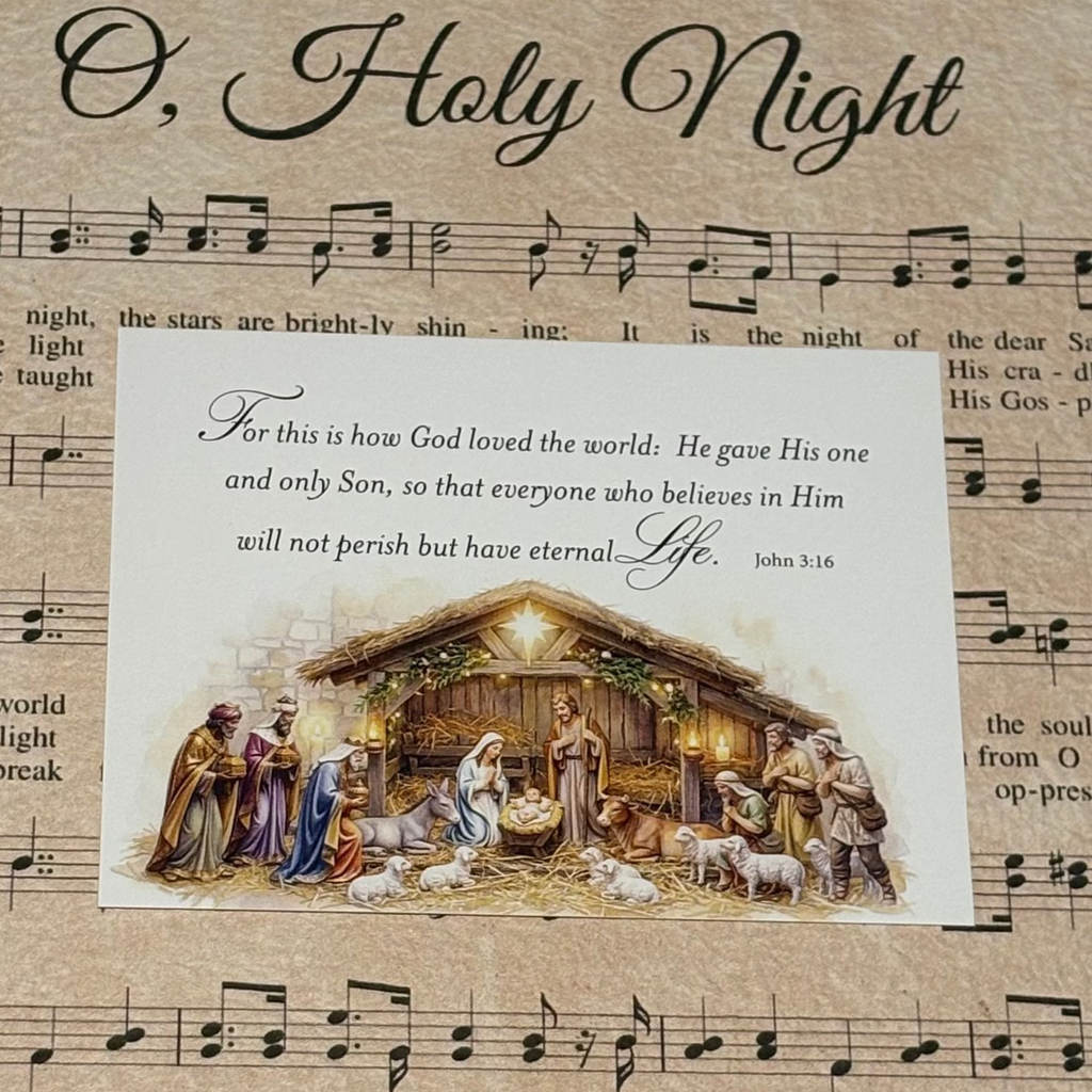 Scripture Note Card Pack in Christmas/Holiday Themes