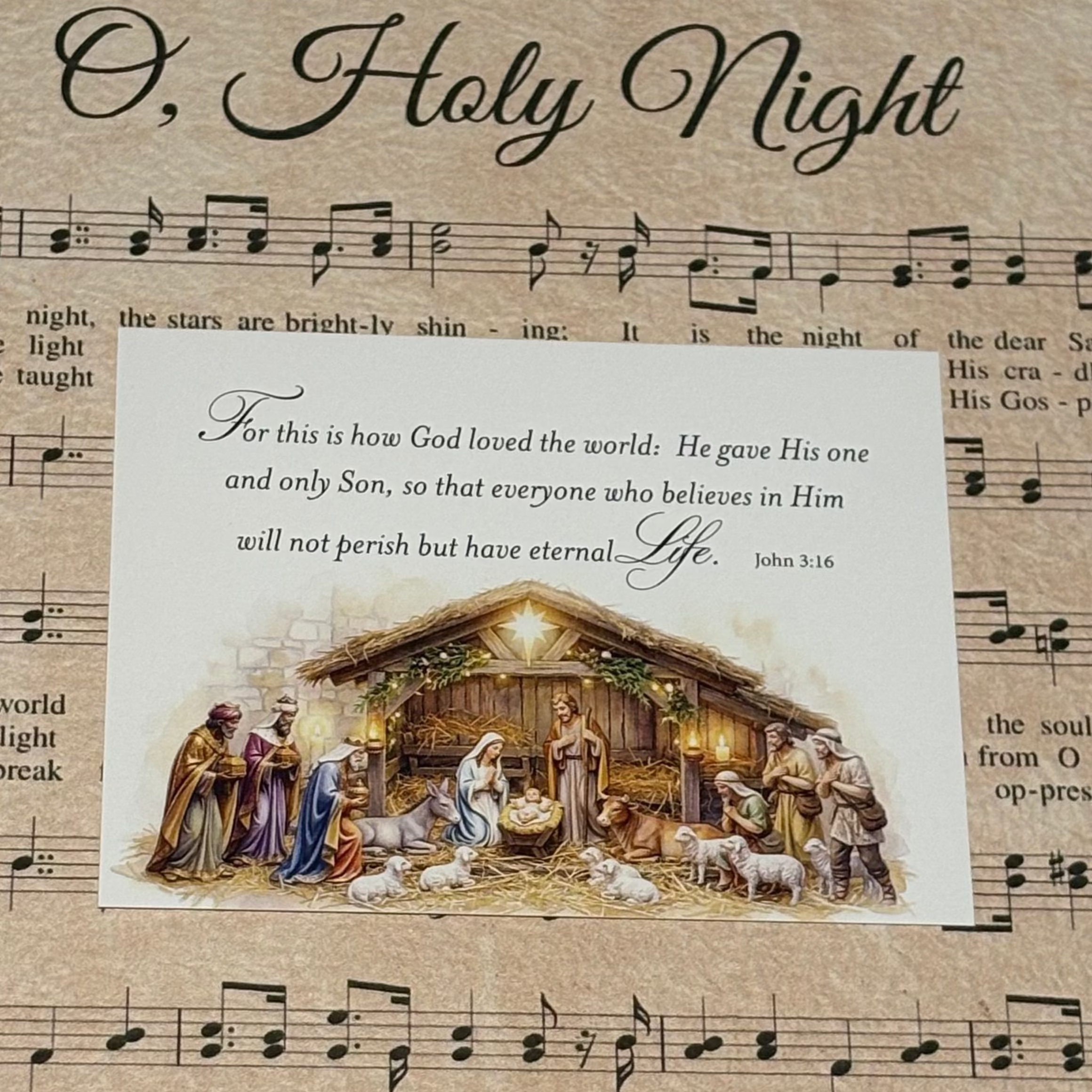 Scripture Note Card Pack in Christmas/Holiday Themes