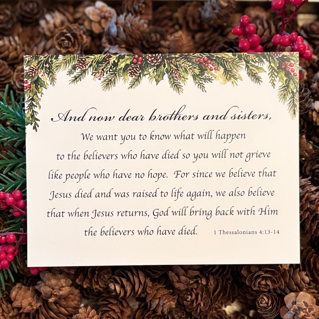 Scripture Note Card Pack in Christmas/Holiday Themes